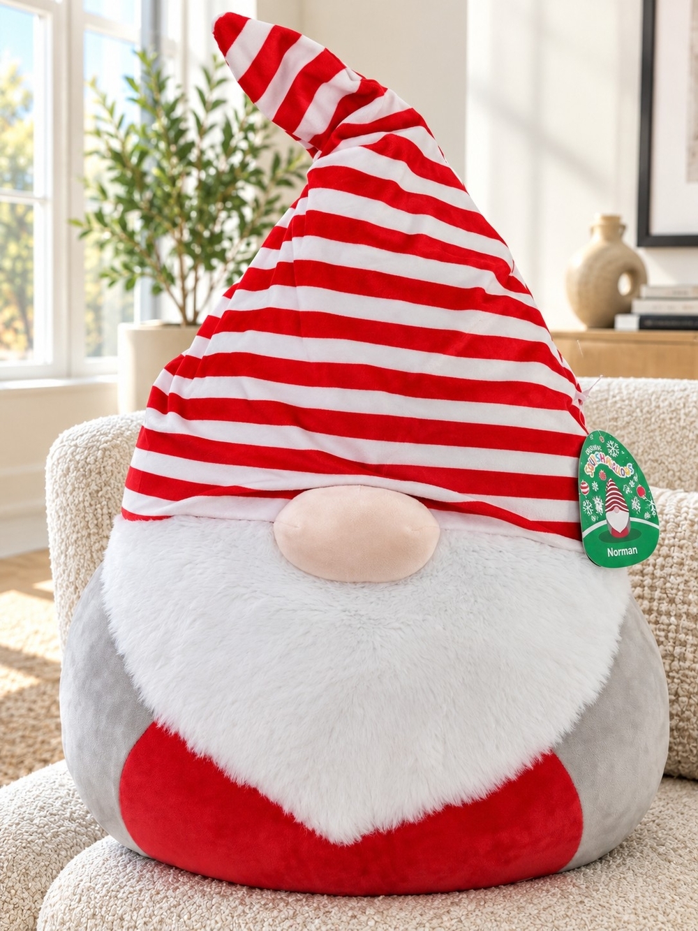 Squishmallows Norman Gnome 20" Whimsical Holiday Plush #458 NWT